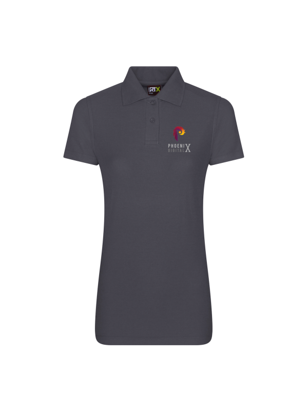 Ladies Dark Grey Polo Shirt