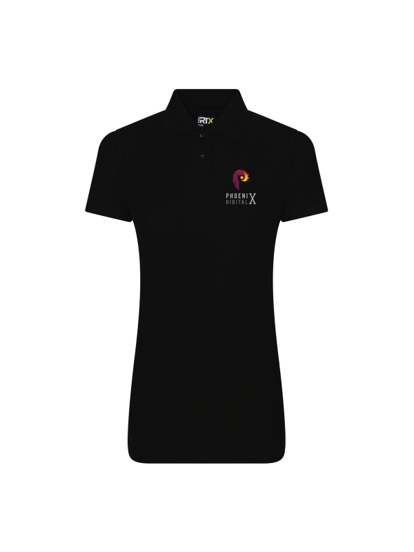 Ladies Black Polo Shirt
