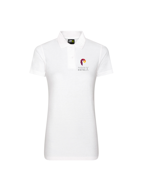 Ladies White Polo Shirt